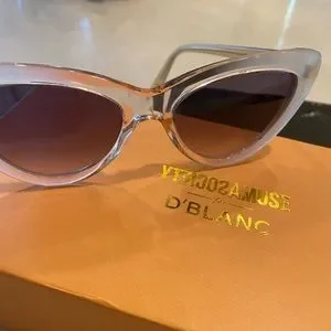 CREAM Dblanc Sunglasses Vintage Buch and Deichmann Round Sunglasses with Marbled  main image 4